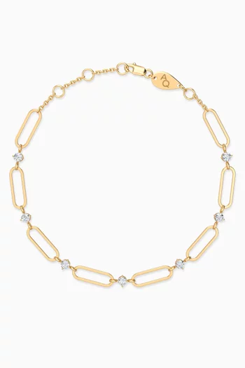 Gatsby Premium Diamond Bracelet in 18kt Gold