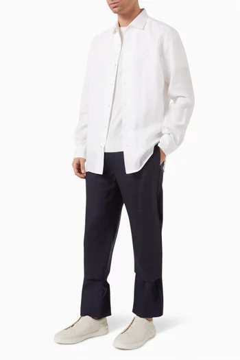 Long-sleeve Shirt in Linen