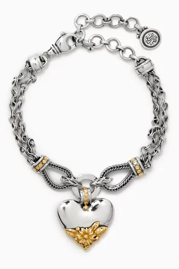 Union Chain Bracelet in 18k Gold & Sterling Silver