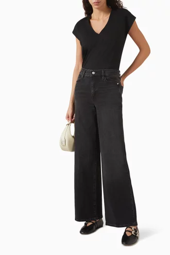 Le Slim Palazzo Jeans in Denim