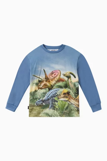 Rexton Dino-print Sweatshirt in Organic-cotton