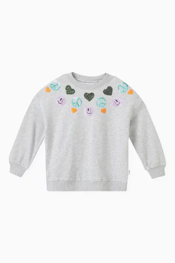 Maxi Nordic Sequin Sweatshirt in Organic-cotton