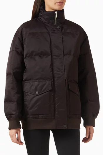Oversized Puffer Jacket in Recycled Nylon