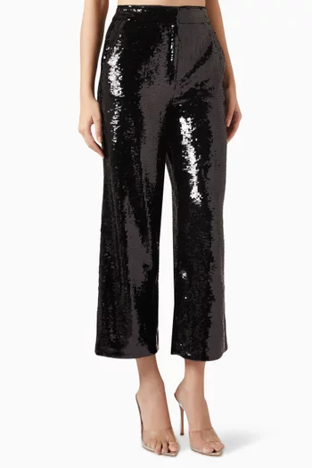 Relaxed-fit Pants in Sequin