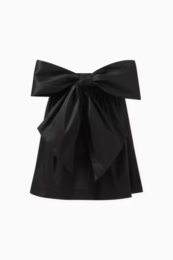 Bow-detail Skirt in Taffeta