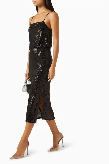 Midi Skirt in Sequin