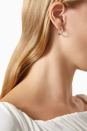 Small Hoop Earrings in Sterling Silver