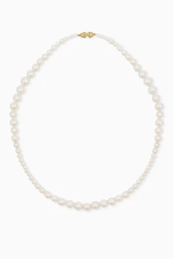 Classic Freshwater Pearl Necklace in 18kt Gold-plated Sterling Silver