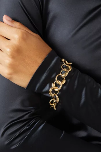 Oculus Chain Bracelet in 18kt Gold Vermeil