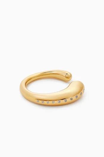 Oculus Ring in 18kt Gold-plated Sterling Silver