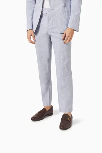 Sadei Loafers in Textured Leather