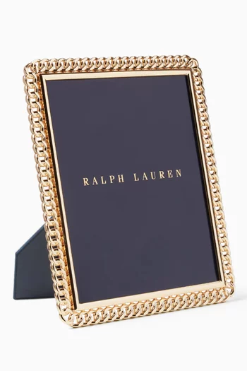 Blake Chain-trim Picture Frame in Metal