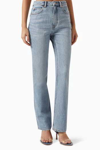 High-rise Slim-fit Jeans in Denim