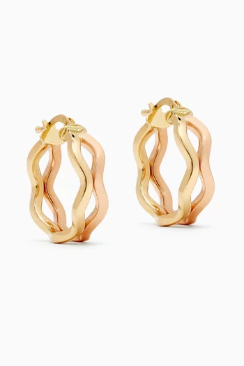 Fiorella Hoop Earrings in 18kt Gold