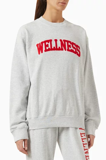 Wellness Ivy Boucle Crewneck Sweatshirt in Cotton Jersey