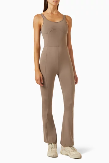 Flared Jumpsuit in Softskin100©, 29.5"