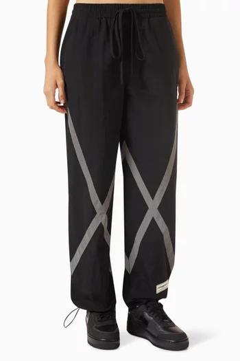 Wide Reflective Strips Pants in Re-Shell100©