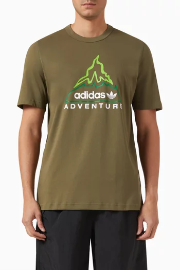 Adventure Graphic T-shirt in Cotton-jersey