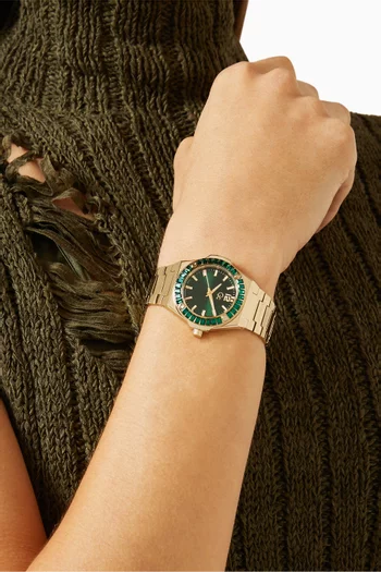 Idol Lady Quartz Stainless Steel Watch, 34mm