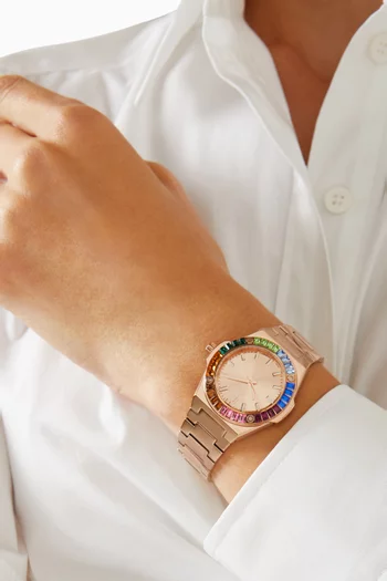 Idol Lady Quartz Stainless Steel Watch, 34mm