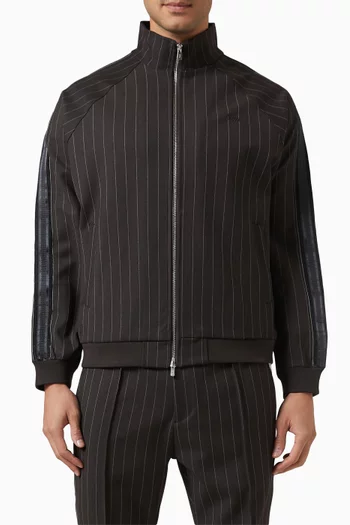 Clifton Track Jacket in. Stretch Double-weave Fabric