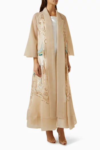 Sequin-embellished Abaya