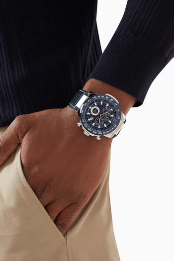 First Class Chronograph Stainless Steel Watch, 44mm