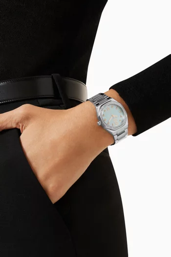 Coussin Sleek Lady Quartz Stainless Steel Watch, 34mm