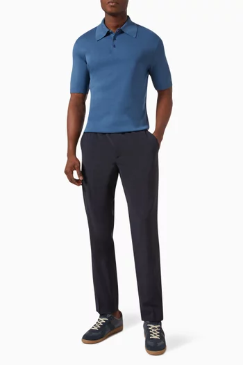 Alpha Drawstring Pants in Wool-blend