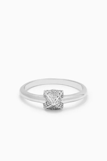 Korlove Diamond Ring in 18kt White Gold