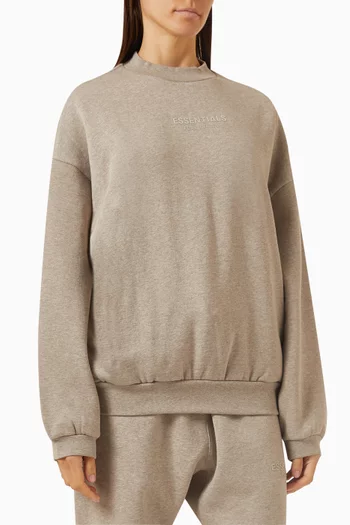 Essentials Crewneck Sweatshirt in Cotton-fleece