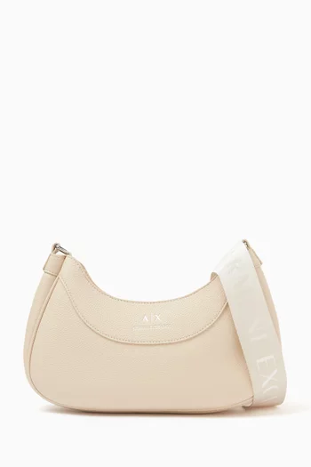 Logo Crosbody Bag in Faux Leather