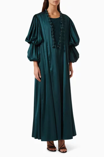 Abaya & Dress Set in Silk