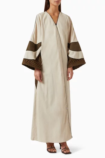 Bisht-style Abaya in Linen