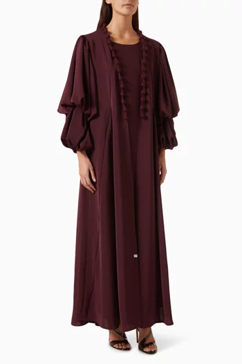 Abaya & Dress Set in Crepe