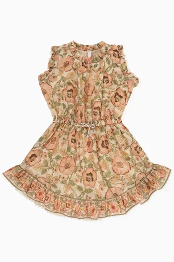 Junie Flip Floral Dress in Cotton