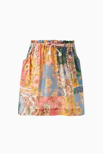 Junie Patchwork Skirt in Cotton