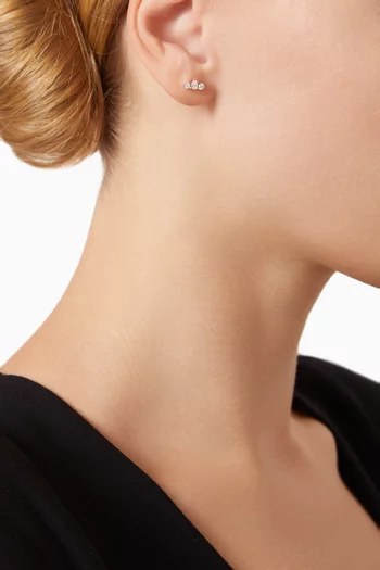 Diamond Single Stud Earring in 18kt Gold