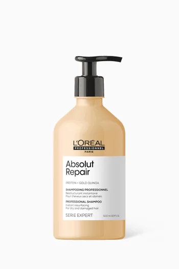 Absolut Repair Shampoo with Protein and Gold Quinoa for Dry and Damaged Hair, 500ml