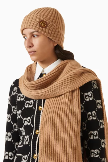 Double G Beanie in Knit