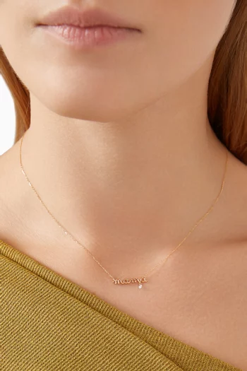 Venus Mama Diamond Necklace in 18kt Gold