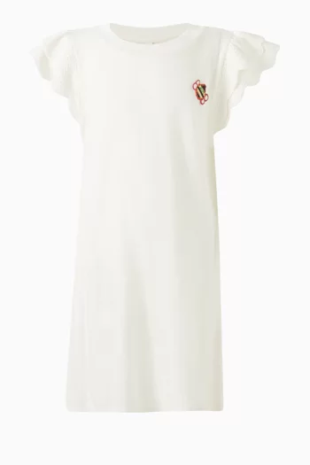 August Frill Sleeve T-shirt Dress in Jersey