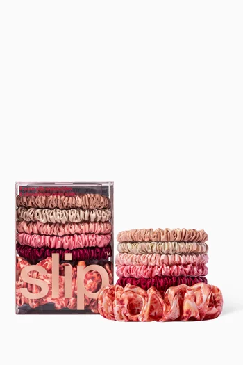Pure Silk Flora Scrunchies Set