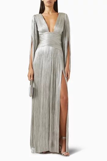 Alana Maxi Dress in Silk