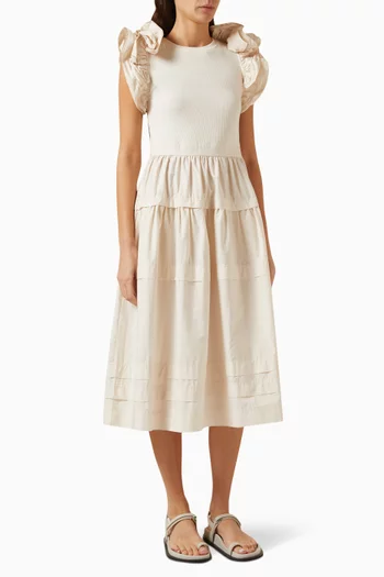 Francine Midi Dress in Cotton