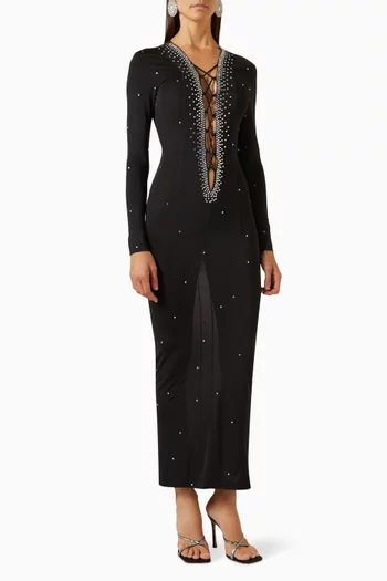 Le Cher Embellished Maxi Dress