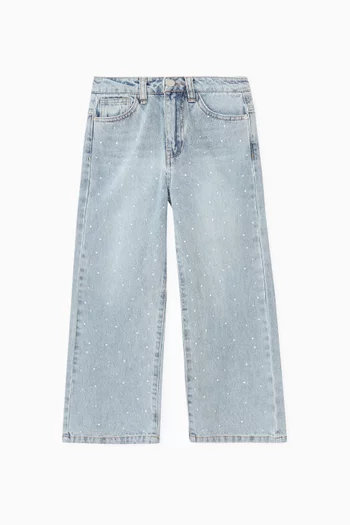Embellished Wide-leg Jeans