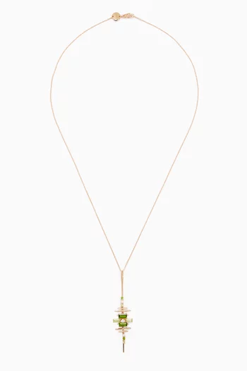 Fireworks Fiesta Necklace in 18kt Rose Gold