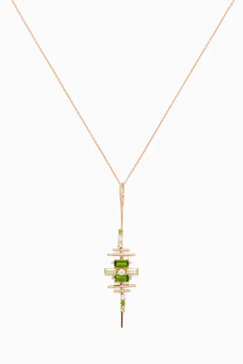 Fireworks Fiesta Necklace in 18kt Rose Gold