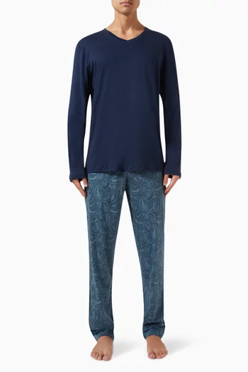Night & Day Pyjama Set in Interlock Cotton